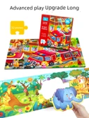 Eğitici Bulmaca Oyuncağı - Deniz, Kara ve Hava Trafiği 30 Parça Büyük Uzun (2.5-4 Yaş) thumbnail 4