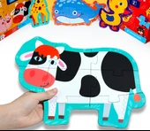 Eğitici Bulmaca Oyuncağı - Deniz, Kara ve Hava Trafiği 30 Parça Büyük Uzun (2.5-4 Yaş) thumbnail 9