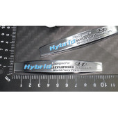 Hyundai Hybrid Logo Yan Çamurluk 3M 3D Krom Metal Logo Amblem - 6
