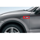 Hyundai Hybrid Logo Yan Çamurluk 3M 3D Krom Metal Logo Amblem - 7