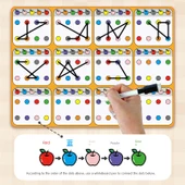 Görsel Takip Bağlantı Eğitimi Montessori Anaokulu Bulmaca Öğretim Araçları - Dijital Bağlantı - 3