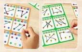 Görsel Takip Bağlantı Eğitimi Montessori Anaokulu Bulmaca Öğretim Araçları - Dijital Bağlantı - 10