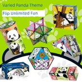 Panda Çeşit Küp - Çiçekli Altı Paket Rubik Küp ile - 2