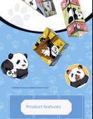 Panda Çeşit Küp - Çiçekli Altı Paket Rubik Küp ile - 8