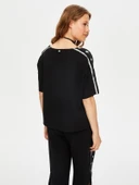 Resort Palmiye Baskı Detaylı Kısa Kol Müslin Bluz Faik Sönmez thumbnail 7