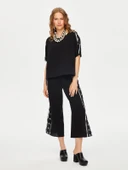 Resort Palmiye Baskı Detaylı Kısa Kol Müslin Bluz Faik Sönmez thumbnail 3