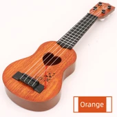 Çocuklar için Başlangıç Ukulele Gitar - Turuncu - 38cm - 1