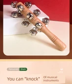 Orff Perküsyon Aleti - Boyalı Kum Çekiçleri Çifti - 9
