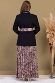 Leopar Desenli Ceketli Üçlü Takım 4715-Siyah - 8