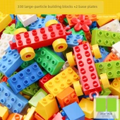 Büyük Parçalı Yapı Blokları Seti - 330 Parça + 2 Taban Plakası - 1