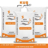 İpek Değirmen 3 KG Premium Darı Paketi Sarı Ak Darı Soyulmuş Darı - 1