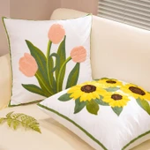 Havlu Nakışlı Yastık - Siyah Orman - 45cm - 5