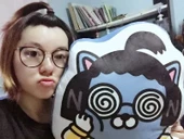 Kakao Friends Sarı Kupa Baskılı Peluş Yastık - 50cm - 8