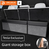 Tesla Model 3/Y Bagaj Düzenleyici - Koyu Gece Siyah - Orta thumbnail 2