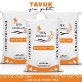 İpek Değirmen 3 KG Tavuk Civciv Yem Paketi Etlik Toz Civciv Yemi - 1