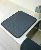 Miss Clean Mikrofiber Mutfak Bulaşık Kurutma Durulama Matı Pedi 35x45 Cm. - Siyah - 1 Adet thumbnail 2