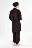 Adasea Kadın Spor Likra Tam Kapalı Tesettür Mayo Kimber 1202 Siyah - 7