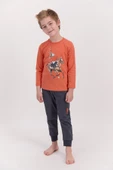 U.S. Polo Assn 922 Garson Erkek Çocuk Ribanalı Pijama Takımı - 8