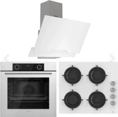 Ferre Fryart Hava Fritözü Fonksiyonlu Ankastre Set Beyaz (D064 CS206 XE63CB) Fryart Beyaz Set thumbnail 1