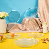 Fecra Loren 7 Parça Pasta ve Sunum Seti Natürel - 1