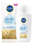 Nivea Sun Hafif Dokulu Yüz Güneş Koruyucu Krem SPF 50 – Yağsız, Mat Görünüm, 40 ml - 1