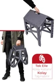 Katlanabilir Pratik Kamp Seti 1 Adet Piknik Masası + 4 Adet Katlanır Tabure - 3