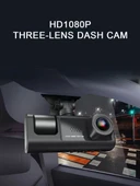 HD 1080P 3 Lens Araç Kamerası - Ön + İç + Arka (WIFI Yok) - 8
