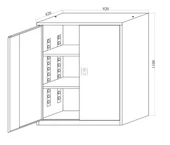 Çelik Dosya Dolabı Metal Dolap Ofis Dolapları - 5