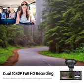 HD 1080P 3 Lens Araç Kamerası - Ön + İç + Arka (WIFI) - 6