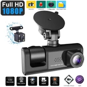HD 1080P 3 Lens Araç Kamerası - Ön + İç + Arka (WIFI Yok) - 4