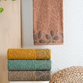 Schafer Home Dolce Jakarlı Havlu 50x90-Kiremit - 1