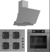 Ferre Fryart Hava Fritözü Fonksiyonlu Gri 3'lü Ankastre Set ( Xe63cpr-SS208-D065 ) thumbnail 1