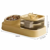 Otomatik Kedi Su Pınarı - Sarı - 1