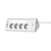 Fulltech Ftr-22 Gece Lambalı Akım Korumalı Çoklu Priz - Beyaz - 4