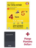 4'ten 5'e Hazırlık Kitabı - Siyah Gri Planlama Defteri - Tonguç Yayınları - 1