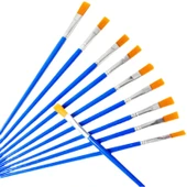 Çocuklar İçin Sanat Fırça Seti - Ekonomik Naylon Fırça - 6 Parça - 5