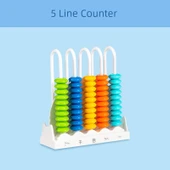 Geometrik Şekil İlkokul Matematik Öğretim Araçları - Plastik 5 Hızlı Sayıcı - 1