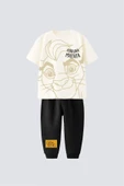 Basketbol L24 Baskılı T-Shirt-Eşofman Çocuk Takım 3-10 Yaş - 4
