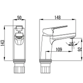 Creavit Luna Lavabo Bataryası Krom BT.LN1500 - 2