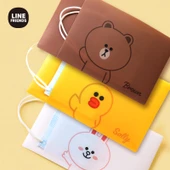 Line Friends Kahverengi Ayı ve Sally Tavuk Zarf Çantası - 6