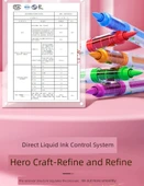 Akrilik Marker Kalem Seti - Yumuşak Uç - Peynir Paketi Aslan - 24 Renk - Akıllı Mürekkep Kontrolü thumbnail 9