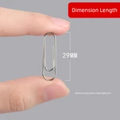Metal Kağıt Klibi - Renkli/5 Fıçı, Toplam 800 Parça - 5