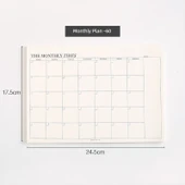 2024 Öz Disiplin Zaman Yönetimi Defteri - Minimalist-Aylık Plan (2 Paket) - 1