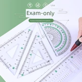 Geometri Seti - Yüksek Geçirgenlik Kaplama Kart Seti - 15cm - 4 Parça + Otomatik Kurşun Çıkışı Xingyao Siyah thumbnail 5
