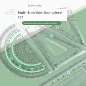 Geometri Seti - Yüksek Geçirgenlik Kaplama Kart Seti - 15cm - 4 Parça + Otomatik Kurşun Çıkışı Xingyao Siyah thumbnail 3