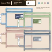 Ağ Mesh Çift Katmanlı Ders Kitabı Çantası - Dil + Sayı + İngilizce + Kapsamlı/4 thumbnail 1