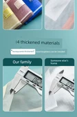 A4 Şeffaf File Çantası - 4 Süper Kalın İki Katmanlı - Geliştirilmiş Malzeme thumbnail 12