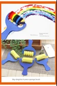DIY Graffiti Sünger Anaokulu Boyama Rulosu Fırça - Büyük Baskılı Çukur - 11