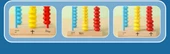 İlkokul Matematik Sayma Çubukları Abaküs - 2 Set Masif Ahşap 3 Dişli Sayıcı + 18 Geometrik Cisim (Kutu İçinde) 15 Şekil - 9