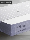 Kalın Plastik Düğmeli Dosya Çantası - Şeffaf 2 Paket - 4